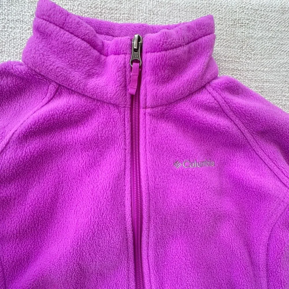 Columbia Girl's Purple Fleece Jacket VGUC 14/16
